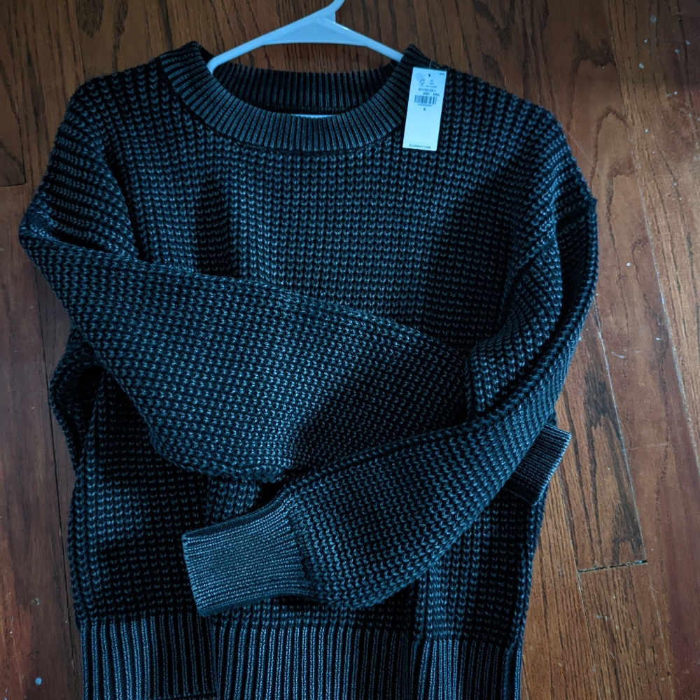 Old navy acid washed shaker stitch sweater NWT size small